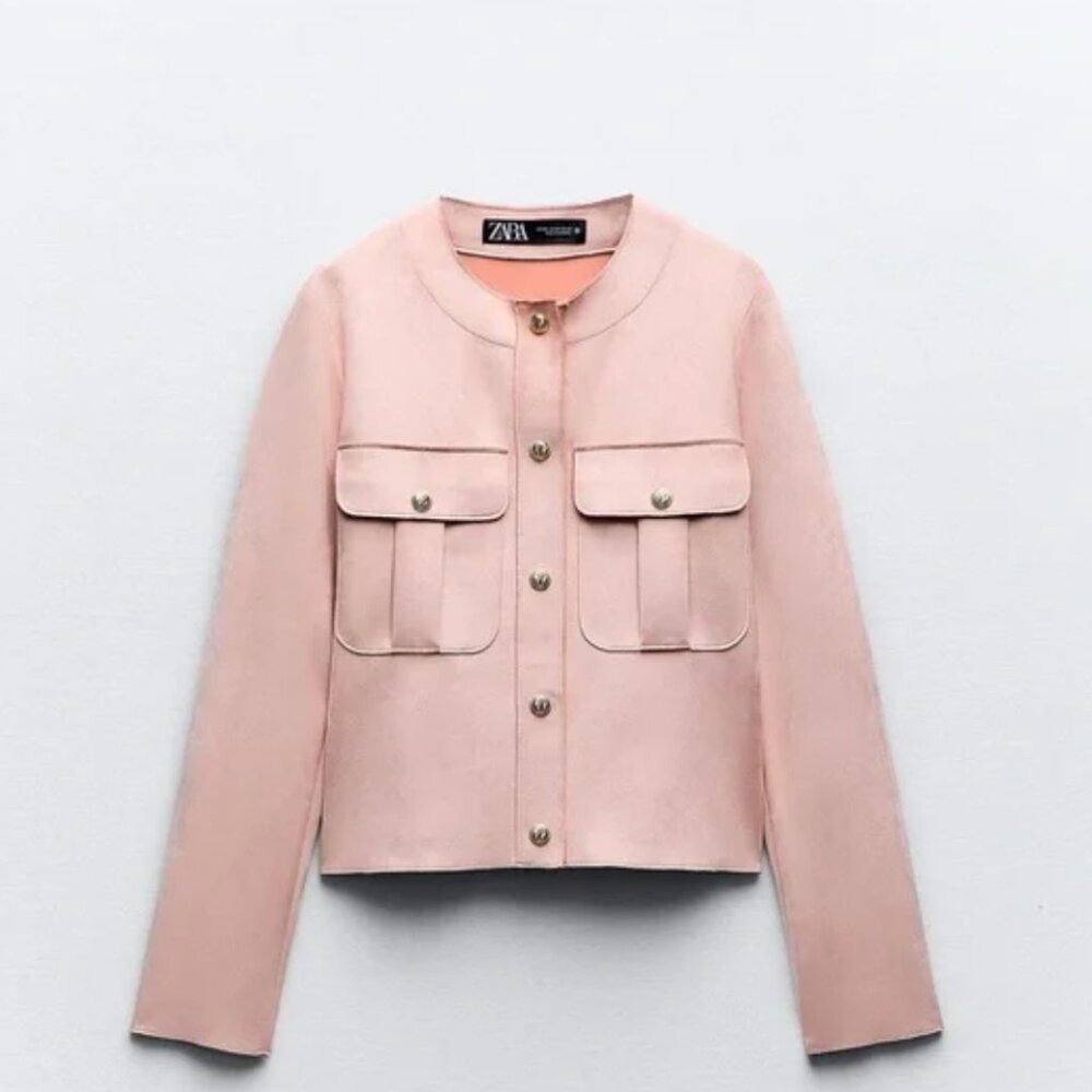 Zara Women's Blush Pink Blazer